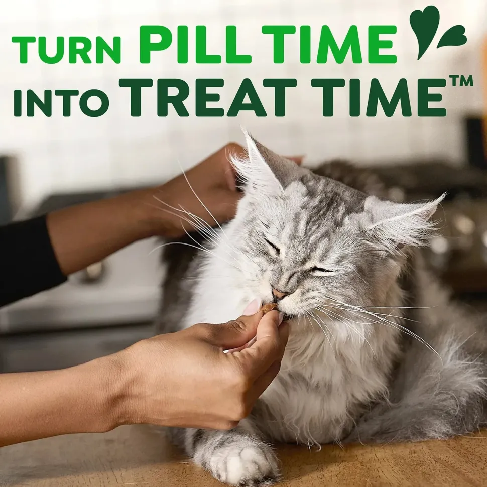Greenies Feline Pill Pockets Cat Treats Catnip 1.6-oz 45 Count