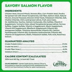 Greenies Feline Savory Salmon Adult Cat Dental Treats 9.75-oz