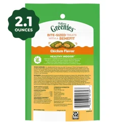 Greenies Feline SmartBites Healthy Indoor Chicken Cat Treats 2.1-oz