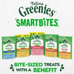 Greenies Feline SmartBites Healthy Indoor Tuna Cat Treats 4.6-oz