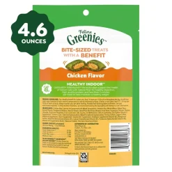 Greenies Feline SmartBites Healthy Indoor Chicken Cat Treats 4.6-oz