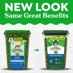 Greenies Feline Tempting Tuna Adult Cat Dental Treats 21-oz