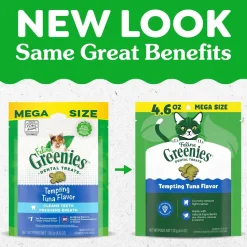Greenies Feline Tempting Tuna Adult Cat Dental Treats 4.6-oz