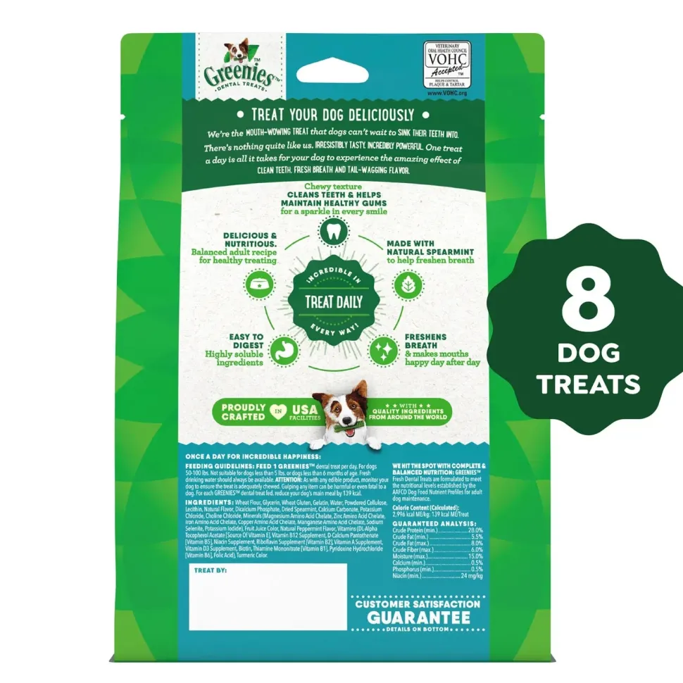 Greenies Fresh Dog Dental Treats Large 12-oz 8 Count