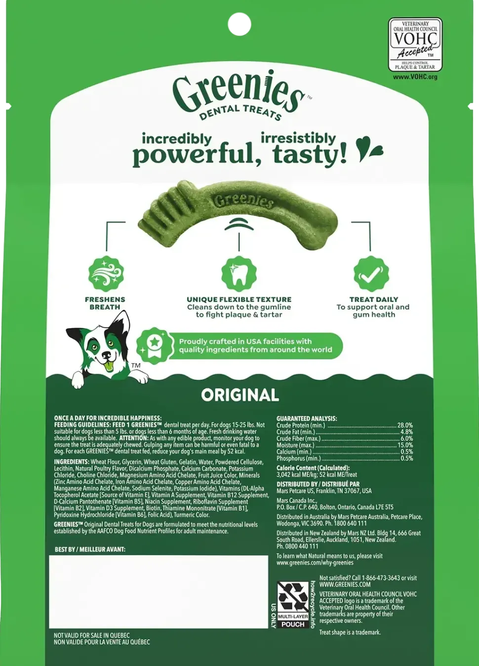 Greenies Original Dog Dental Treats Petite 12-oz 20 Count