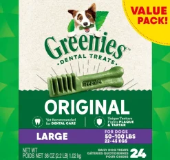 Greenies Original Dog Dental Treats Large 36-oz 24 Count