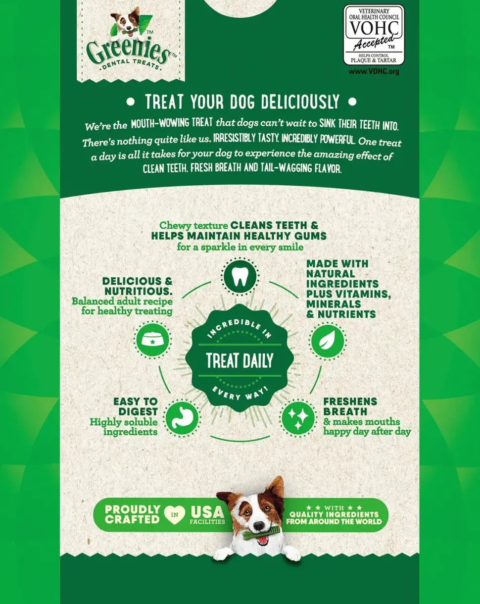 Greenies Original Dog Dental Treats Regular 27-oz 27 Count