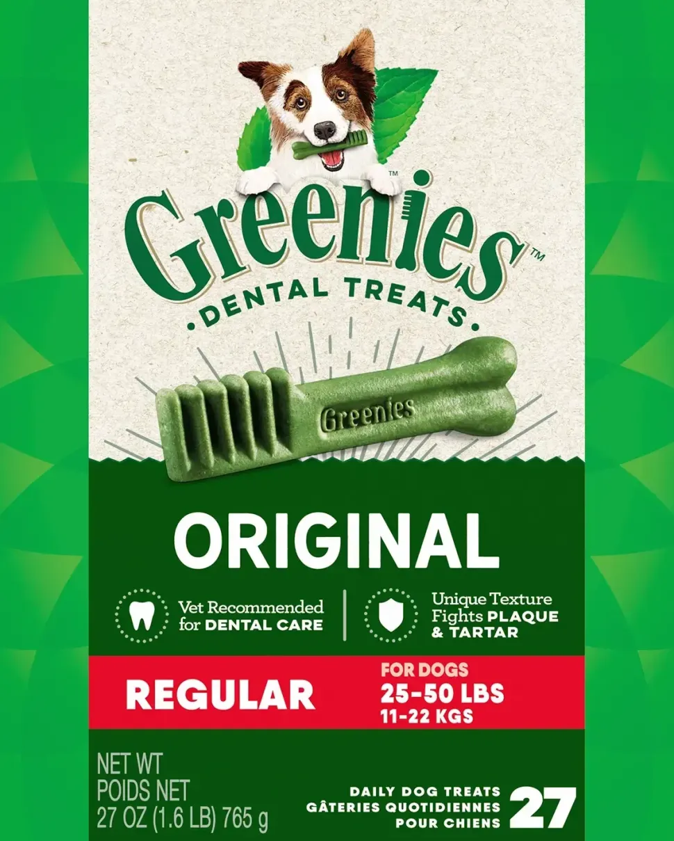 Greenies Original Dog Dental Treats Regular 27-oz 27 Count