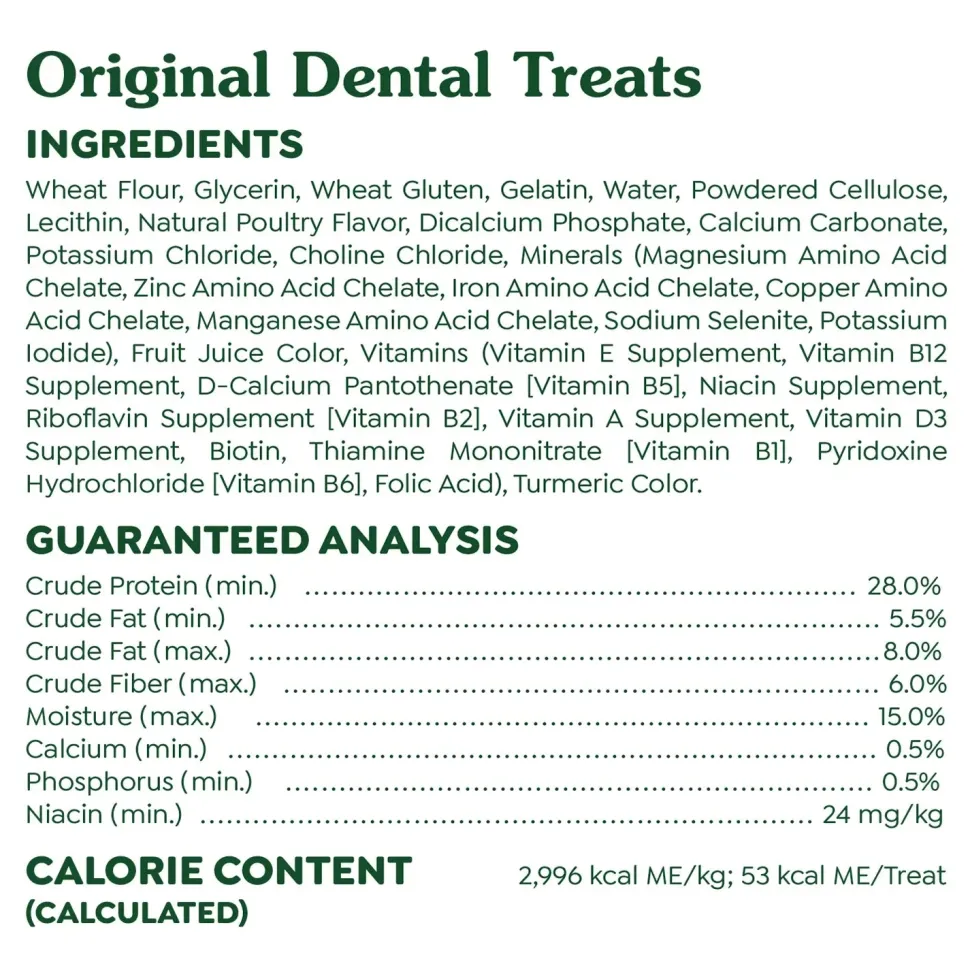 Greenies Original Dog Dental Treats Petite 6-oz 10 Count