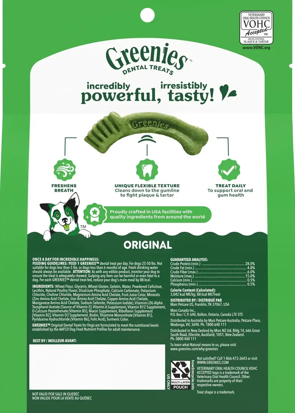 Greenies Original Dog Dental Treats Regular 12-oz 12 Count