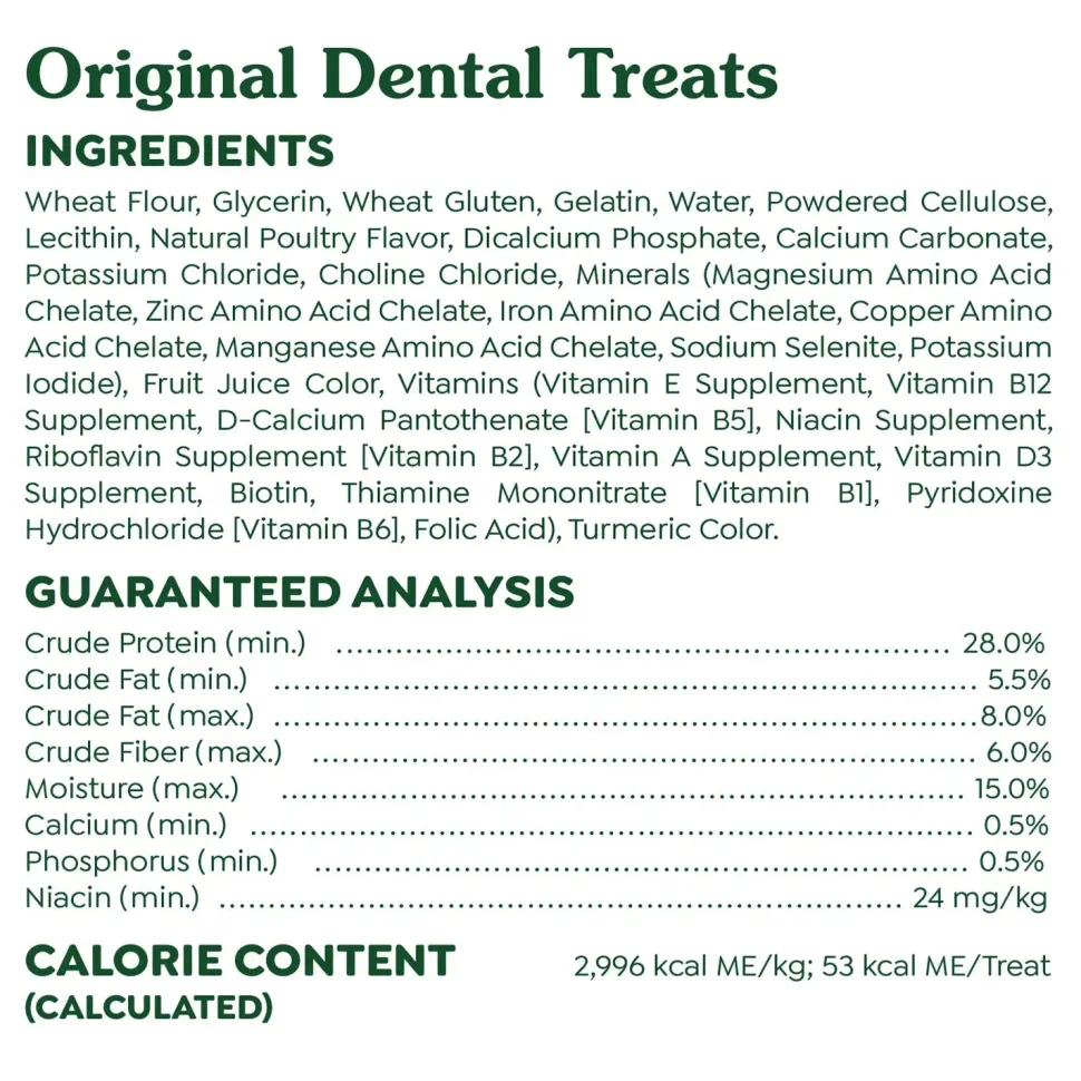 Greenies Original Dog Dental Treats Large 12-oz 8 Count