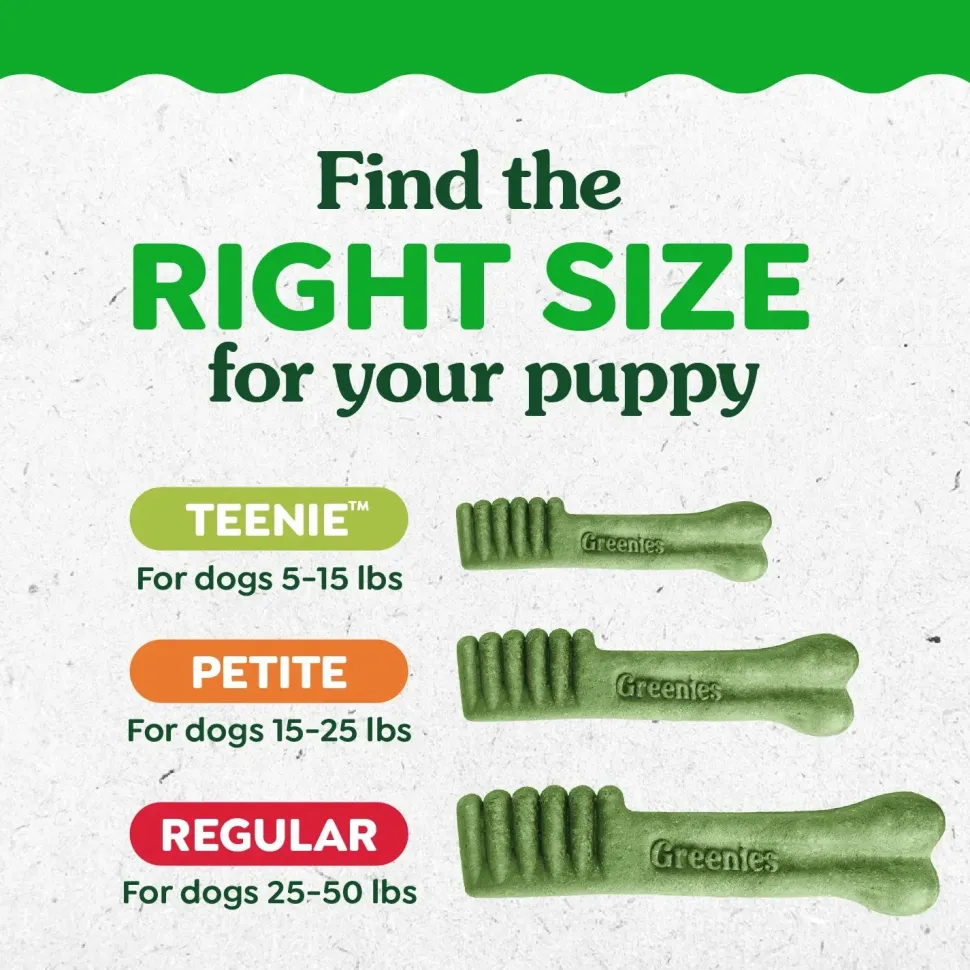 Greenies Puppy Dental Dog Treats Petite 10 Count 6-oz