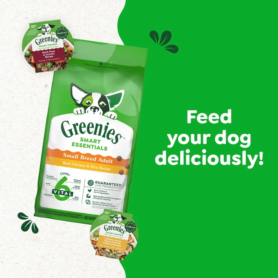 Greenies Smart Essentials Small Breed Adult Dry Dog Food Real Chicken & Rice Recipe 5.5-lb