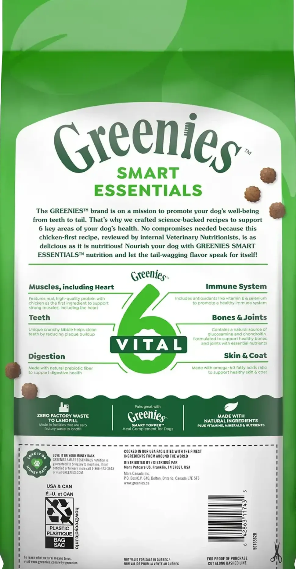 Greenies Smart Essentials Small Breed Adult Dry Dog Food Real Chicken & Rice Recipe 5.5-lb