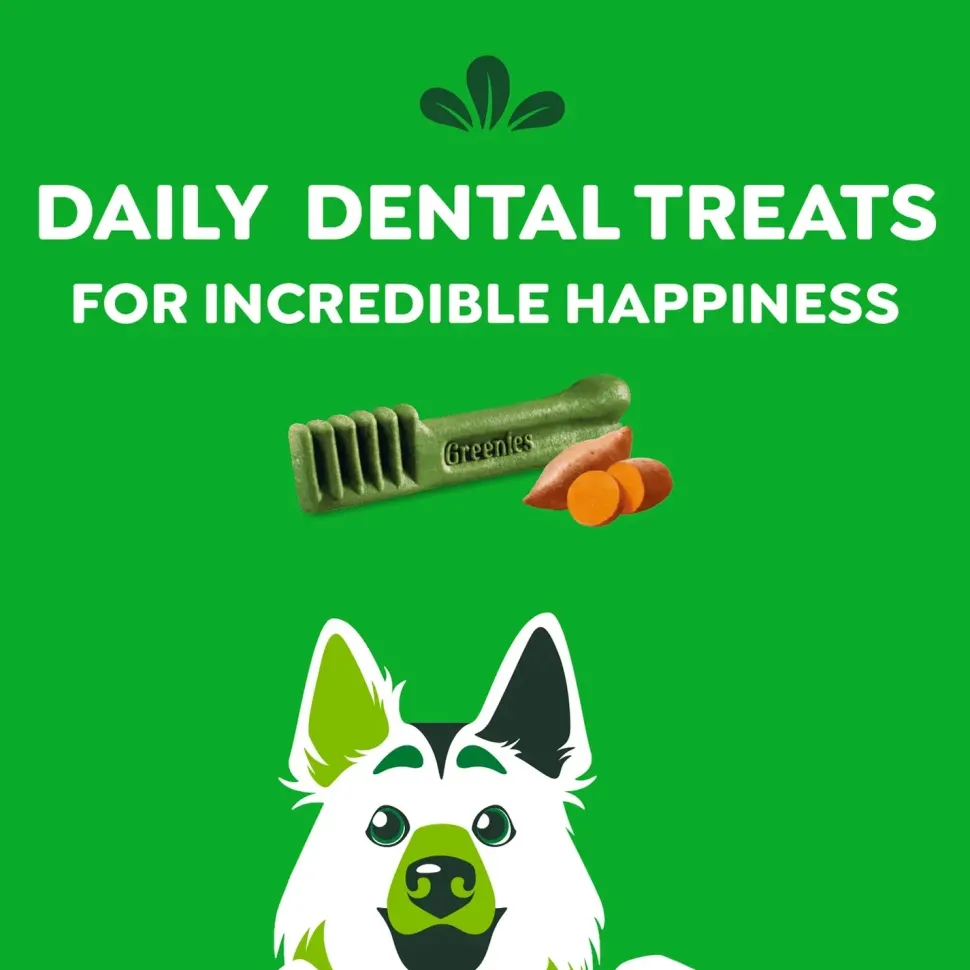 Greenies Sweet Potato Dog Dental Treats Large 12-oz 8 Count