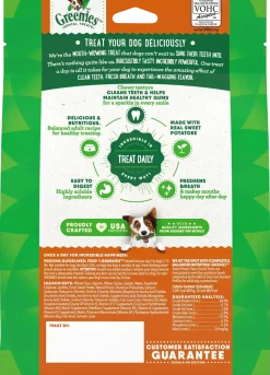 Greenies Sweet Potato Dog Dental Treats Teenie 12-oz 43 Count