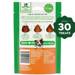 Greenies Tablet Pill Pockets Dog Treats Cheese 3.2-oz 30 Count