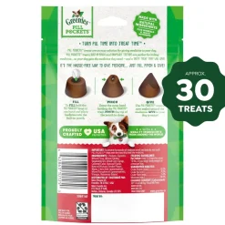 Greenies Tablet Pill Pockets Dog Treats Hickory Smoke 3.2-oz 30 Count