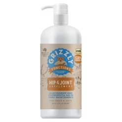 Grizzly Hip & Joint Support Liquid Supplement for Dogs & Cats 32-oz