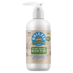 Grizzly Omegas Plant Based Algae Plus Food Supplement for Dogs & Cats 8-oz