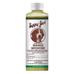 Happy Jack Sarcoptic Mange Medicine for Dogs & Horses 8-oz