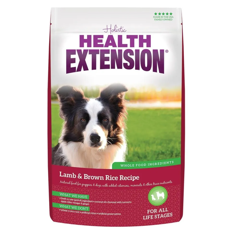 Health Extension Dry Dog Food Lamb & Brown Rice Recipe 4-lb