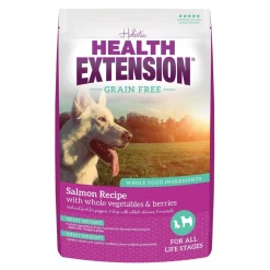 Health Extension Grain-Free Salmon & Sweet Potato Recipe With Whole Vegetables & berries Dry Dog Food 10-lb