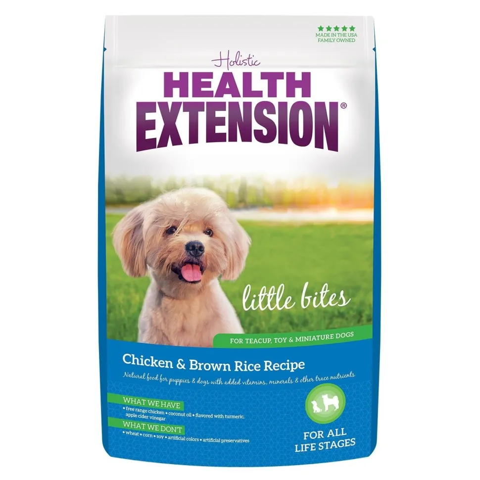 Health Extension Little Bites Dry Dog Food Chicken & Brown Rice Recipe 4-lb