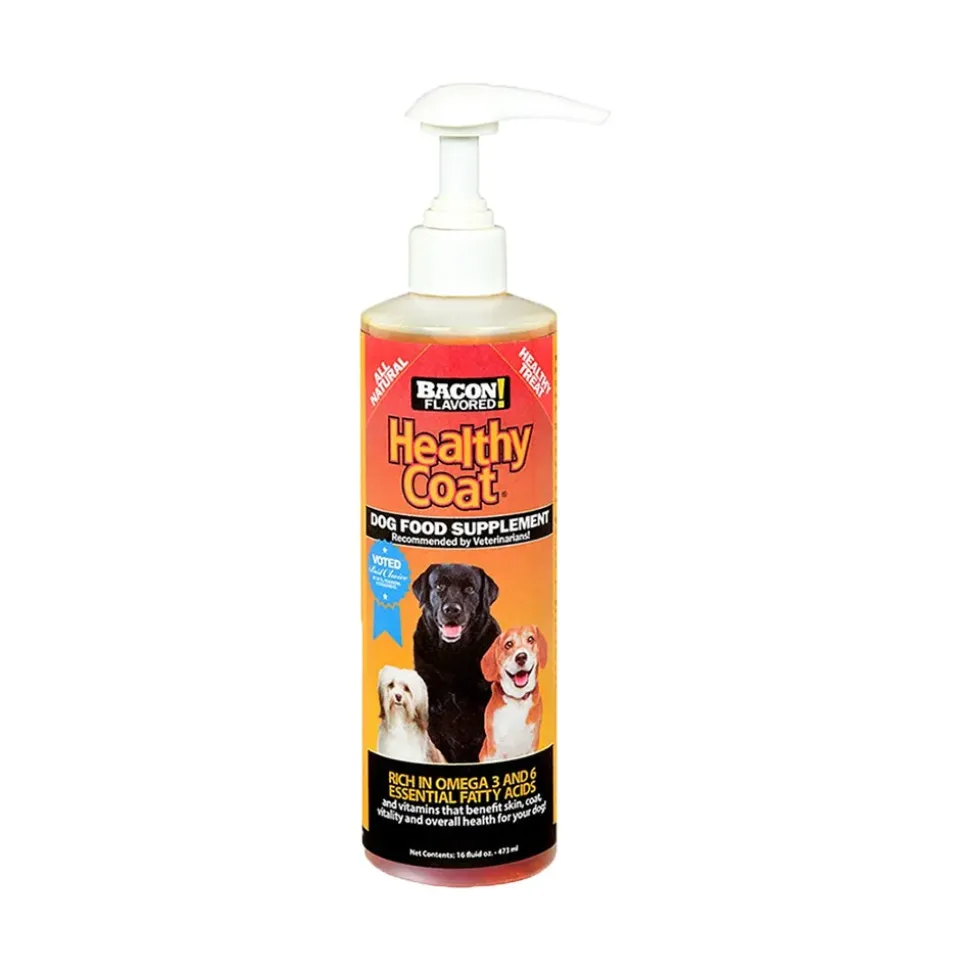 Healthy Coat Dog Food Supplement Bacon Flavor 16-oz