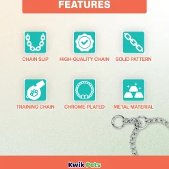 Herm Sprenger Dog Chain Training Collar 18-in Neck, 3.0-mm Wide