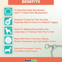 Herm Sprenger Dog Chain Training Collar 18-in Neck 2.0-mm Wide