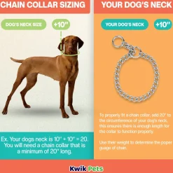 Herm Sprenger Dog Chain Training Collar 20-in Neck, 3.0-mm Wide