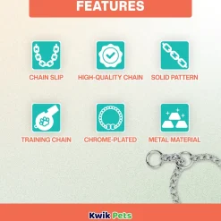 Herm Sprenger Dog Chain Training Collar 22-in Neck, 3.0-mm Wide