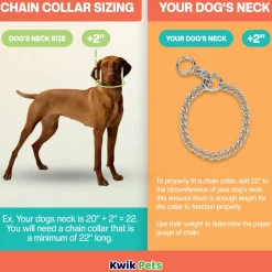 Herm Sprenger Dog Chain Training Collar 22-in Neck, 3.0-mm Wide