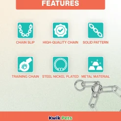 Herm Sprenger Fur Saver Link Dog Chain Training Collar 21-in Neck 3.0-mm Wide