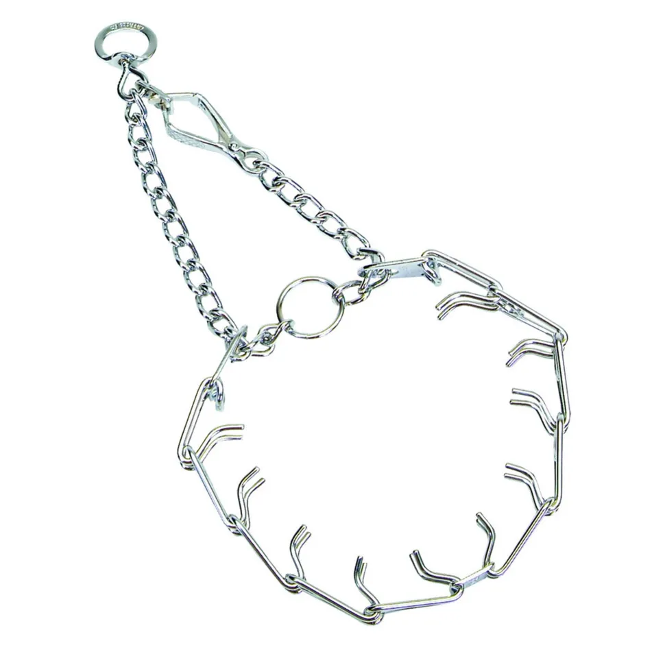 Herm Sprenger Ultra-Plus Dog Prong Training Collar with Latch 14-in Neck 2.25-mm Wide