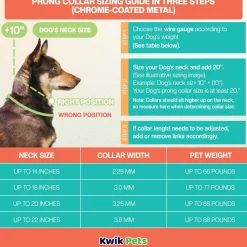 Herm Sprenger Ultra-Plus Dog Prong Training Collar with Latch 20-in Neck 3.25-mm Wide