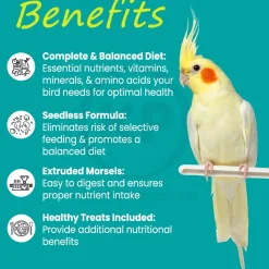Higgins inTune Harmony Conure & Cockatiel Bird Food 2-lb
