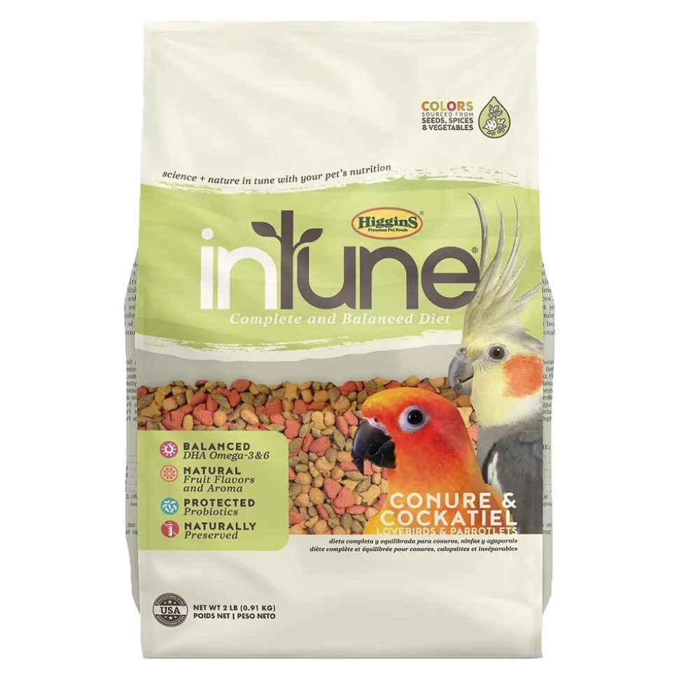 Higgins inTune Harmony Conure & Cockatiel Bird Food 2-lb