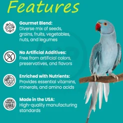Higgins Sunburst Gourmet Blend Parrot Bird Food 3-lb