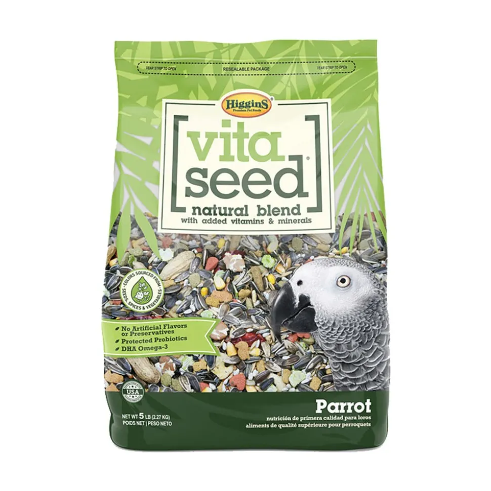 Higgins Vita Seed Natural Blend Parrot Bird Food 3-lb
