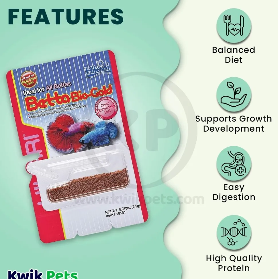 Hikari USA Betta BioGold Pellets Fish Food 0.088-oz
