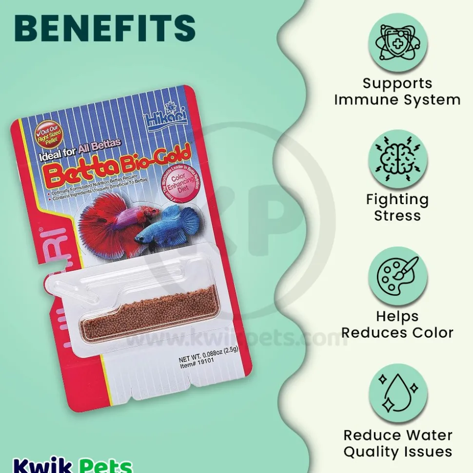 Hikari USA Betta BioGold Pellets Fish Food 0.088-oz