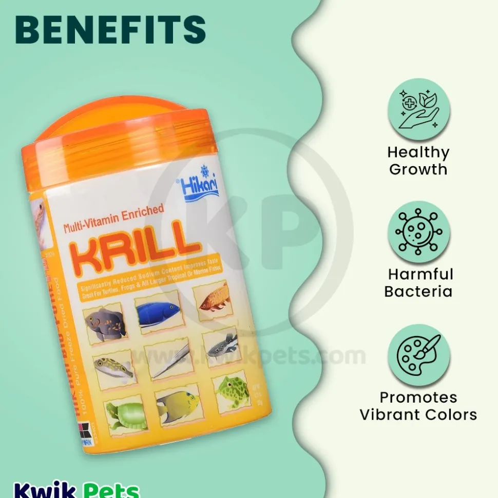 Hikari USA Bio-Pure Krill Freeze Dried Fish Food 0.71-oz
