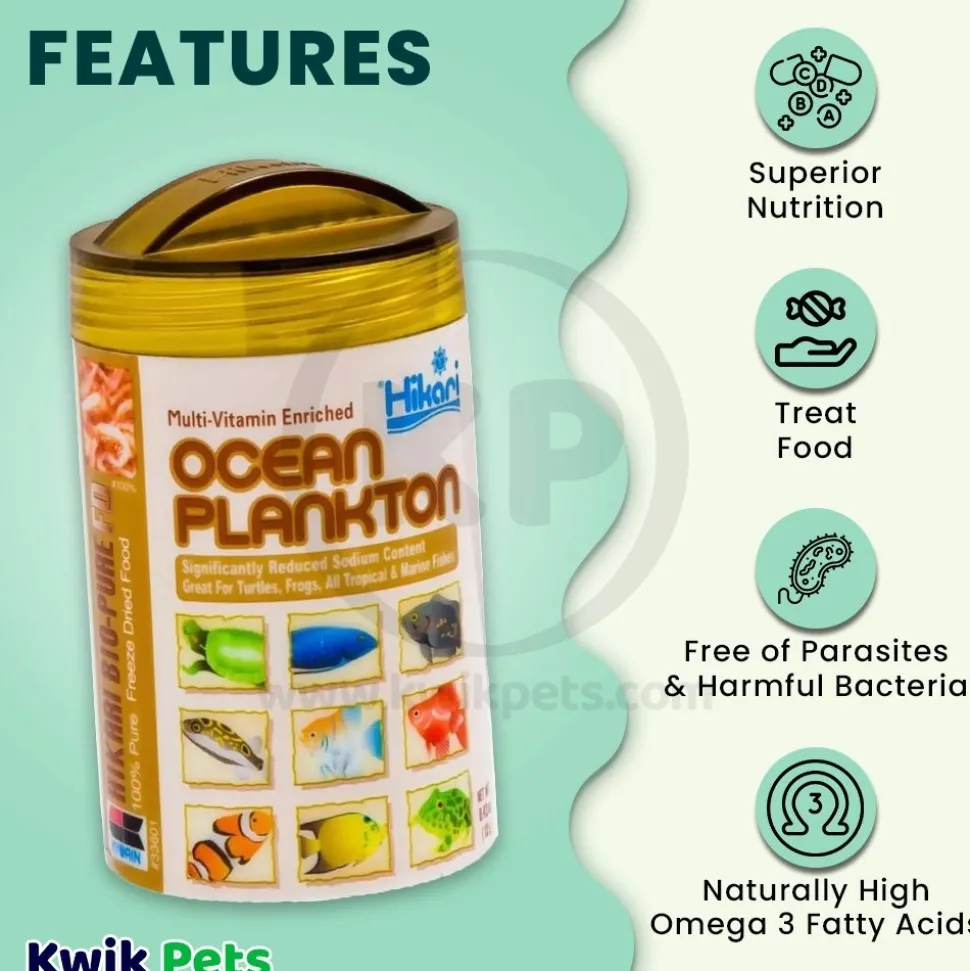 Hikari USA Bio-Pure Ocean Plankton Freeze Dried Fish Food 0.42-oz