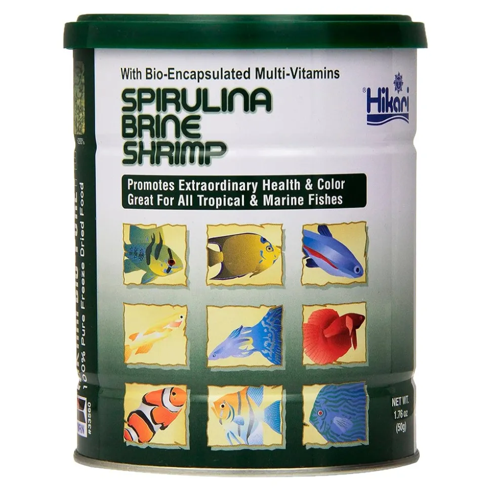 Hikari USA Bio-Pure Spirulina Brine Shrimp Freeze Dried Fish Food 1.76-oz