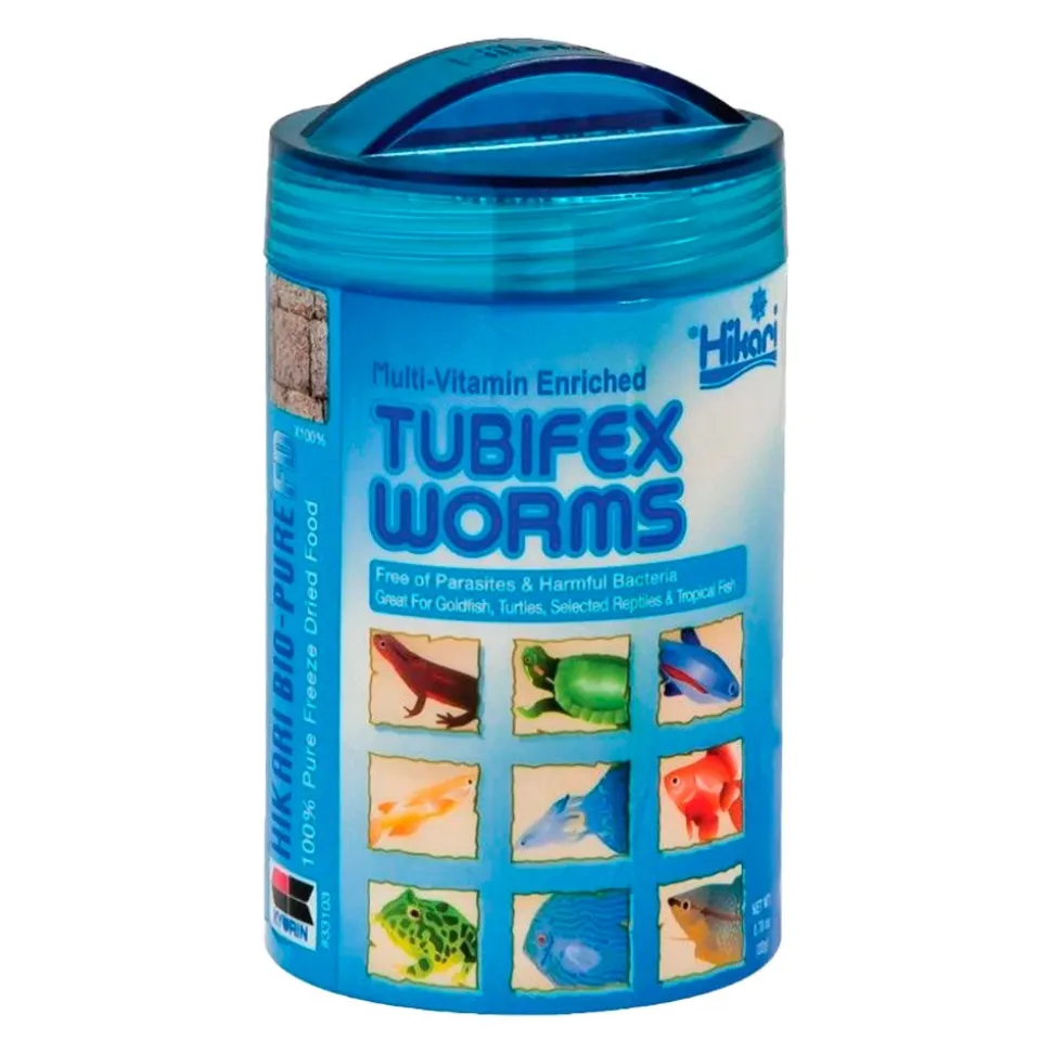 Hikari USA Bio-Pure Tubifex Worms Freeze Dried Fish Food 0.78-oz