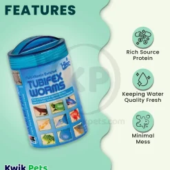 Hikari USA Bio-Pure Tubifex Worms Freeze Dried Fish Food 0.78-oz