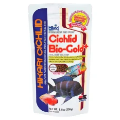 Hikari USA Cichlid Bio-Gold Plus Floating Medium Pellets Fish Food 8.8-oz
