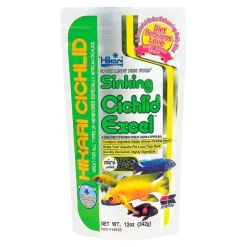 Hikari USA Cichlid Excel Sinking Mini Pellets Fish Food 12-oz